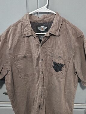 Harley-Davidson Black and Brown Eagle Logo Shirt